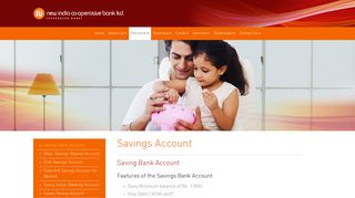 Personal - Savings Account - New India Co-Operative Bank Limited