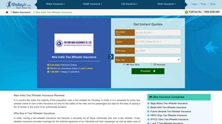 New India Two Wheeler Insurance - Renewal of Bike Insurance Online