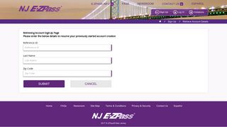 To access your Violation, enter your Violation Number ... - NJ EZ-Pass