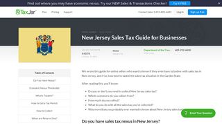 New Jersey Sales Tax Guide for Businesses - TaxJar