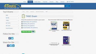 4Tests.com - Free, Practice TASC Exam