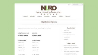 High School Diploma | NLRO - New Learning Resources Online