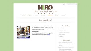 How to Get Started | NLRO - New Learning Resources Online