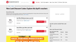 New Look Discount Codes | 15% off | February | The Independent