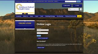 Online Login | Southwest Federal Credit Union