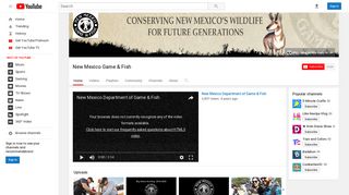 New Mexico Game & Fish - YouTube