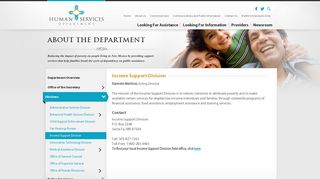 Income Support Division - Human Services Department