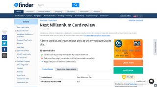 Next Millennium Card review | finder.com