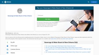 Sewerage & Water Board of New Orleans: Login, Bill Pay, Customer ...