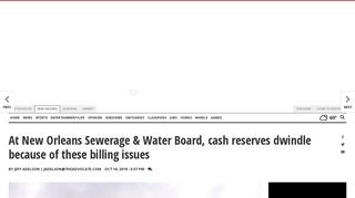 At New Orleans Sewerage & Water Board, cash reserves dwindle ...