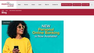 New Personal Online Banking - PeoplesBank