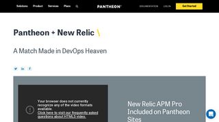 Pantheon + New Relic - Pantheon.io