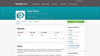 New Relic - Bug Bounty Program | HackerOne