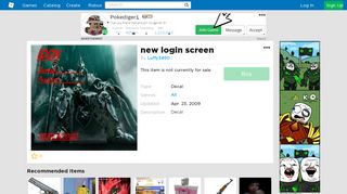 new login screen - Roblox