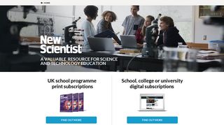 School, college and university subscriptions | New Scientist