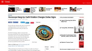 New Zodiac Sign Dates: Earth Rotation Changes Horoscope Signs ...