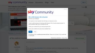 Answered: sky admin router password - Sky Community