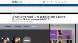 Rumor claims Apple TV to add multi-user login and Picture-in-Picture ...