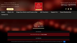 Tickets | New Theatre Royal Lincoln
