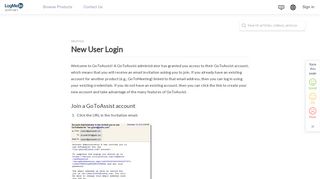 New User Login - LogMeIn Support - LogMeIn, Inc.