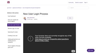New User Login Process – gg Circuit