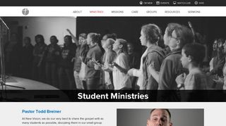 Student Ministries | New Vision Baptist Church