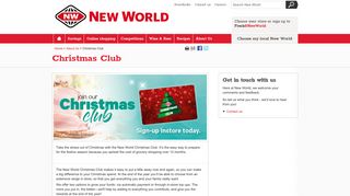 Christmas Club | New World Supermarket