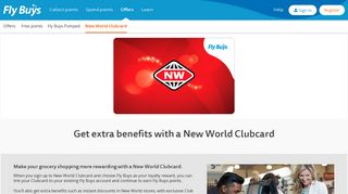 New World Clubcard - Fly Buys