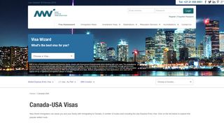 Canada-USA - New World Immigration Visas