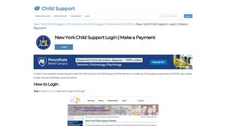 New York Child Support Login | Make a Payment | Child-Support.com