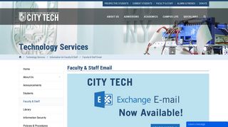 Faculty & Staff Email - City Tech