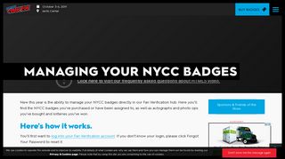 Managing Your NYCC Badges - New York Comic Con - October 3 - 6 ...