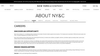 Company Info & Careers - New York & Company