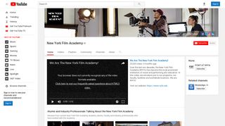 New York Film Academy - YouTube
