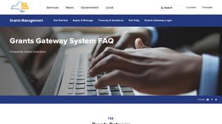 Grants Gateway System FAQ - NY.gov