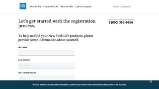 Let's get started with the registration process. - New York Life Login