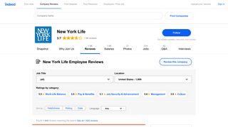 Working at New York Life: 1,891 Reviews | Indeed.com