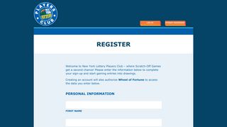 Join New York Lottery Players Club - Extend your play time with New ...