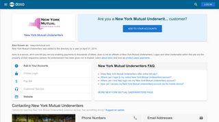 New York Mutual Underwriters: Login, Bill Pay, Customer Service and ...