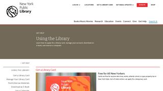 Using the Library | The New York Public Library