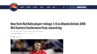 New York Red Bulls player ratings: 1-0 vs Atlanta United; 2018 MLS ...