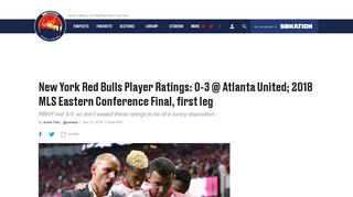 New York Red Bulls Player Ratings: 0-3 @ Atlanta United; 2018 MLS ...
