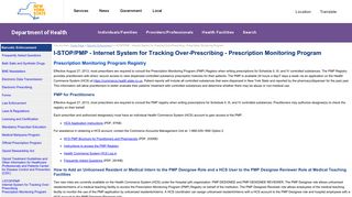 Prescription Monitoring Program - New York State Department of Health
