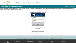 NY.gov ID - Online Tax Center