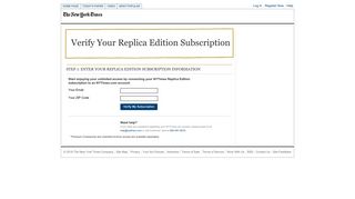 The New York Times > Find Your Replica Subscription