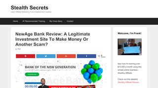 NewAge Bank Review: A Legitimate Investment Site To Make Money ...