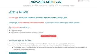 Apply Now! - Newark Enrolls