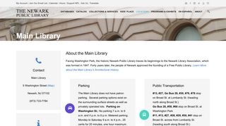 Main Library – Newark Public Library