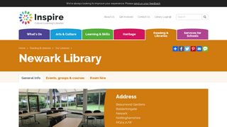 Newark Library | Inspire - Culture, Learning, Libraries