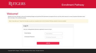 Enrollment Pathway - Login - Admissions | Rutgers - Rutgers University